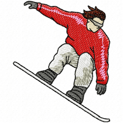 Ski Embroidery Design 11 Ski Embroidery Design 11